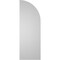 Ekena Millwork Quarter Round Top Left Surface Mount PVC Gable Vent w/ 2"W x 2"P Brickmould Sill Frame, 12"W x 34"H GVPQL12X3403SN - alternate 2